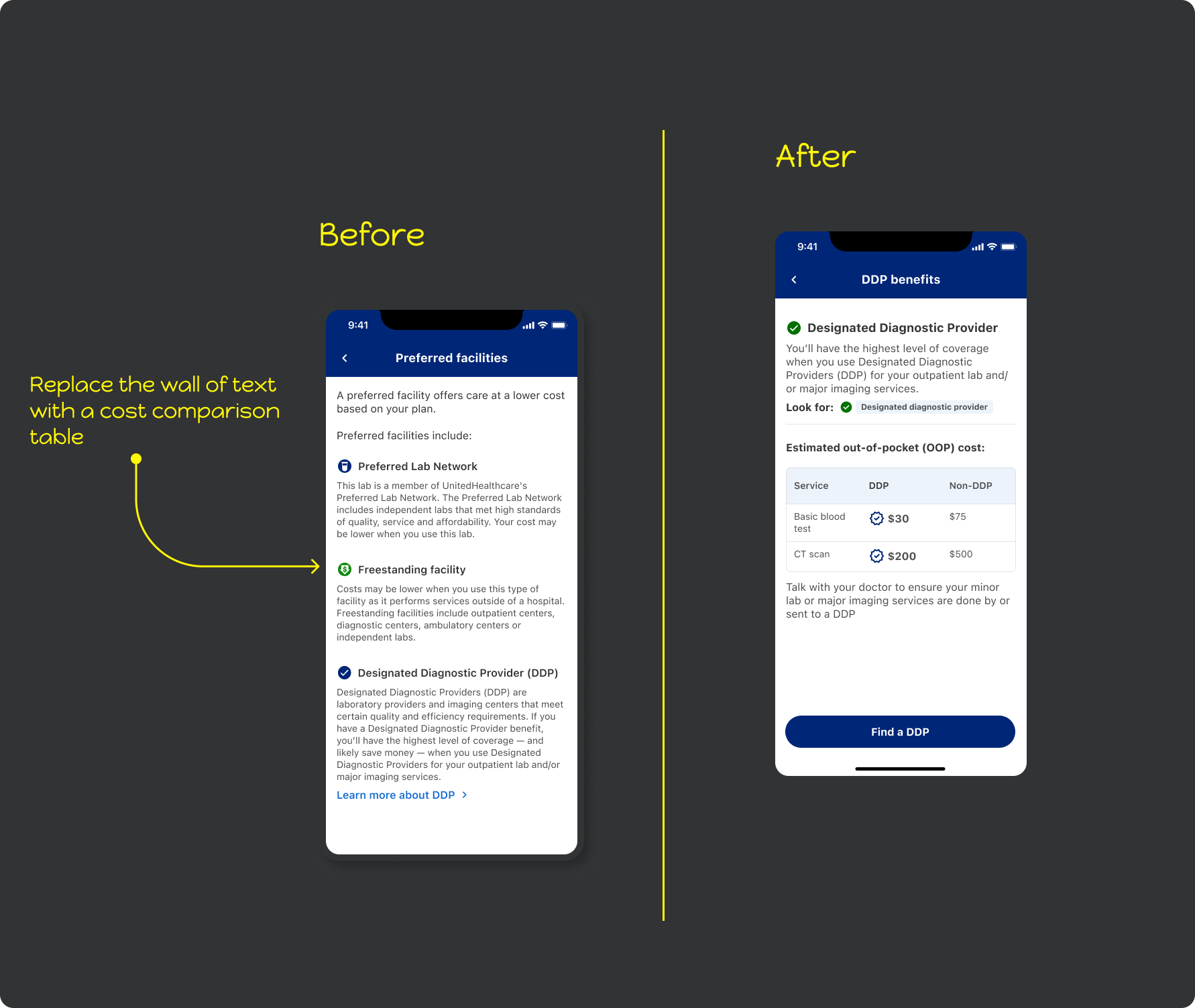 Benefit Guidance decision 1 screenshot
